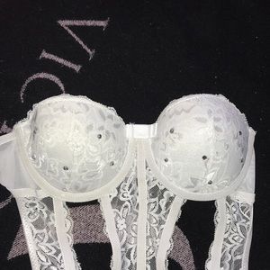 Lace rhinestone bodysuit